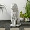 Glitzhome® 27.75" MGO Guardian Sitting Lion Garden Statue
